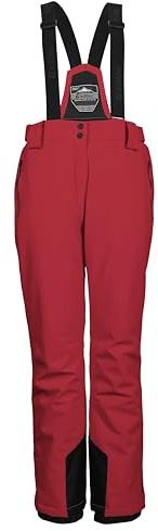 Killtec Ksw 249 Wmn Ski Pnts Pantalones de esquí con Tirantes extraíbles, protección en los Bordes y paranieves, Rojo Moderno, 36 para Mujer