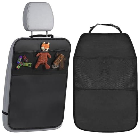Doukesh Proteggi Sedile Auto Bambini Posteriore Organizer Sedile Auto Impermeabile Nero 66 * 43CM