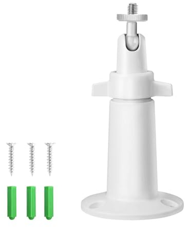 Lonnky Justerbar Väggmontering, Kompatibel med Ring Solpanel, Eufy Kamera, Arlo Ultra 2, 1/4 Tumskruv, Ring Dörra och Stick Up Kamera