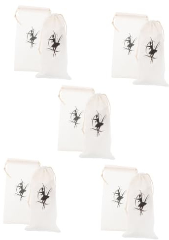 PACKOVE 10 Pezzi Sacchetto Di Immagazzinaggio Di Scarpe Da Ballo Scarpe Da Balletto Per Le Donne Borsa Per Scarpe Da Balletto Per Le Donne Con Coulisse Borse Da Balletto Donne Borsa Di