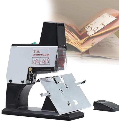 Grapadora Automática Eléctrica 220 V,Máquina Encuadernadora Metal Para Escritorio,Tiempos Inserción Clavos 40 Veces Por Minuto,Para Fábrica,Oficina Y Uso Doméstico,Singlehead