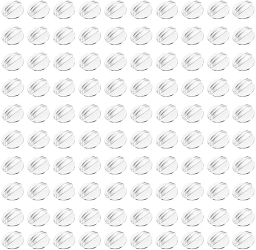 GANILITY Acryl Spielkartenhalter, 100 Stück Acryl Kartenständer, Namenskartenständer, Transparent Tischkartenhalter, Tasse Dolly, Geeignet für Karten, Spiele, Visitenkarten, Menüs, Fotos