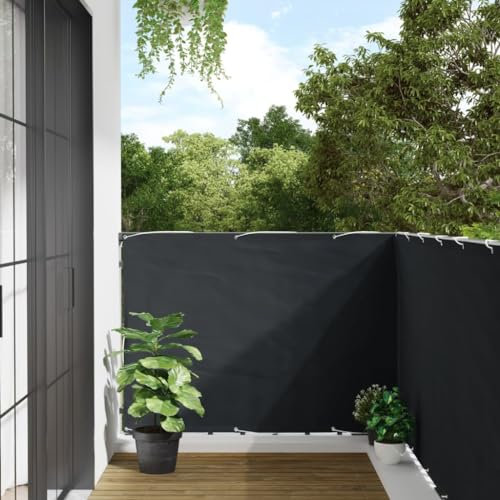 LLEZKBR Balkonsichtschutz anthrazit 120x300cm Oxford Stoff