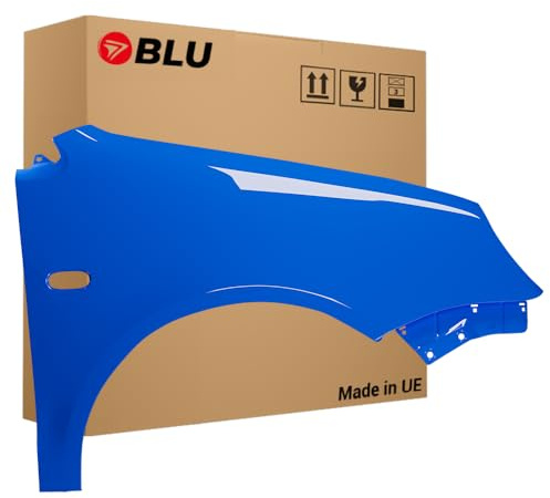 BLU Kotflügel Passend für Volkswagen Polo 9N IV 4 LA5F Rechts Blau | 2001-2005 | Vorderseite Vorne | Lackiert | Einbaufertig