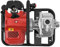 Pompe à eau à essence - Pompe de jardin - Pompe pour eaux usées - 1,25 kW/1,7 CV - 8000 l/h - Hauteur de refoulement : 30 m - Moteur à 2 temps avec bouteille d'huile et filtre - Pompe haute pression