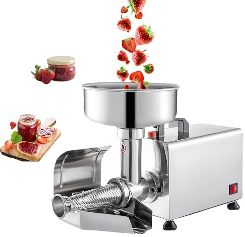 Glowdora Kommerzielle Tomatensiebmaschine, Lebensmittelsieb Und Saucenbereiter Aus Edelstahl, Elektrische Obstpresse, Marmeladenbereiter Zum Einmachen Von Tomatenmark, Saucen Usw., Lebensmittelsieb