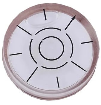 LZZYFPX 1 Unidad de Nivel de Burbuja con Marca de Grado, Nivel de Superficie Circular Redondo, medidor de plástico Horizontal, nivelación Universal(4)