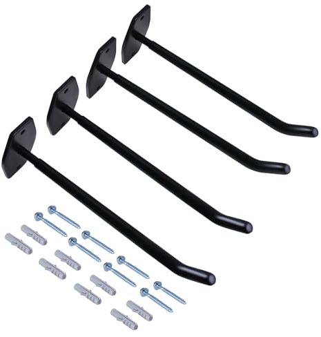 SUKITMISO Reifen Wandhalterung 4er Set Reifenwandhalter Felgen Reifen Wandhalterung Garage Wandmontage Set Felgenhalter Wand, inkl. Spezialdübel & Sicherheitsschrauben, aus Stahl
