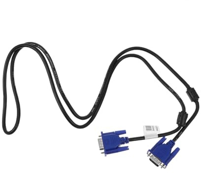 HOMSFOU 2 Piezas Cable Vga Duradero para Monitor y Proyector con Conectores Alta Conductividad Compatible con PC y Portátil Resistente y Compacto para Uso Prolongado