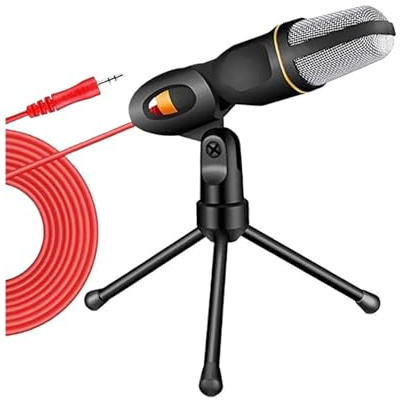 TRDEWR Microfono Professionale A Condensatore Cablato for PC, Audio Karaoke, Sala Giochi, Macchina for Cantare, Kit for Streaming Live, Giocatore Compatibilità Universale