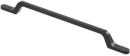 GTV - Möbelgriff FLAVIO - Griff Griffe Möbelgriffe - Bohrlochabstand 160 mm - Zamak - Schwarz matt