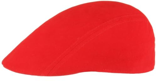 Lipodo Flatcap skärmmössa herr – mössa i en storlek (55–60 cm) – keps av 100 % bomull – svart, beige, oliv, röd, röd
