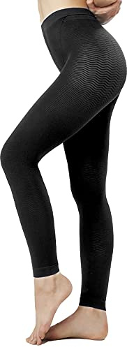 SOLIDEA Leggings Donna Micromassaggianti Silver Wave Long | Leggings Donna Compressione Graduata