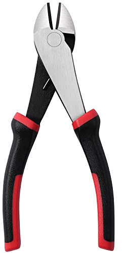 IGAN 7-inch Wire Cutters, Spring-loaded Side Cutters Dikes, Ultra Tough and Durable Diagonal Cutting Pliers in CRV Steel, Heavy Duty Cutting Pliers for Electrical, Artificial Flowers and Homes