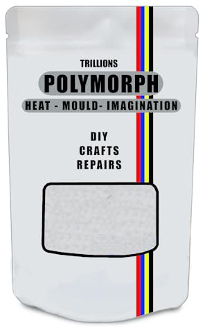 Plastique thermoplastique moulé à la main, 1000 g/1 kg, polymorphe, chauffage, réutilisation, utilisations illimitées, artisanat, réparation de bricolage, modélisme, prototypes, crocs, cosplay