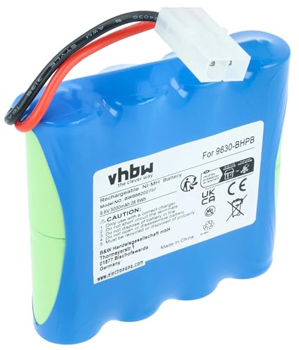 vhbw Akku kompatibel mit Water Tech Pool Blaster Max CG Poolsauger (3000 mAh, 9,6 V, NiMH)
