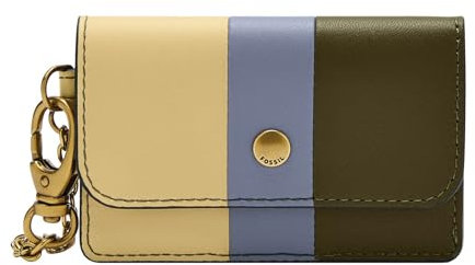 FOSSIL Valerie Lether Flap Card Case Multi Stripe