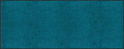 Erwin Müller Fußmatte Mainz, Schmutzfangmatte, Sauberlaufmatte uni petrol Größe 30x100 cm - rutschfest, pflegeleicht, für Fußbodenheizung geeignet (weitere Farben, Größen)
