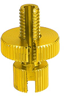 X AUTOHAUX Bremskupplungskabelversteller-Schraube 1 Stück M8 Gelb | Aluminiumlegierung, Schnelle Verbindung, Korrosionsbeständig, Brandneu, Gute Qualität, Für Kupplungs- Und Bremskabel