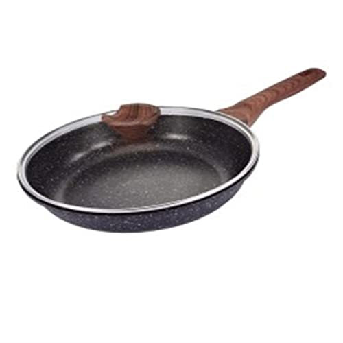 SHOUKAII , Cacerola 25cm Mini sartén Tortilla Desayuno Cacerola Redonda Panqueque Huevo Freír Metal Accesorios de Cocina Cacerola Utensilios de Cocina Wok