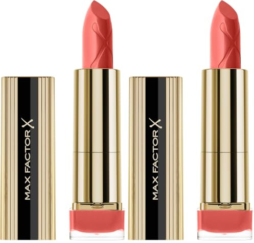 Max Factor Colour Elixir Lipstick Pink Brandy 050, Pflegender Lippenstift, der mit einem brillanten, intensiven Farbergebnis begeistert, 1 Stück (2er Pack）