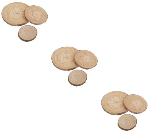 MAGICLULU 9 STK Duftkerze Holzkissen unfertige Holzkreise Glasuntersetzer für Getränke Dekor Weihnachtsuntersetzer Tassenuntersetzer Untersetzer mit Wärmeisolierung Hochzeit Holzmatte