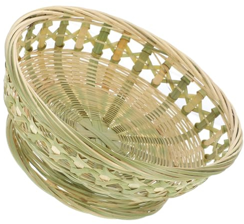 HANABASS Tissé la Main et Légumes, Multifonction, Délicat et Lisse, Design Naturel et Simple, Maison Bureau