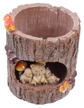 BESPORTBLE Resin Blumentopf Für Sukkulenten Kreativer Baumstamm Topf Für Pflanzen Dekoration Für Zuhause Und Büro Als Für Pflanzenliebhaber