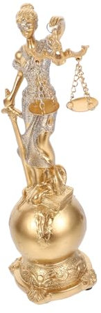 Cabilock Göttin Der Gerechtigkeit Statue Aus Kunstharz Für Wohn Und Bürodekoration Klassische Ornamentfigur Mit Feinen Details Und Stabiler Basis