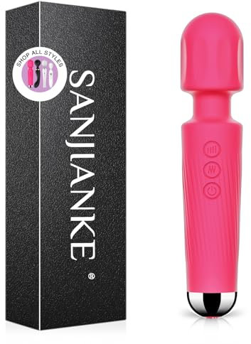 Sex toýs Femme,Vibromasseur, femme Clitoridien Puissant Silencieux Point G Vibrateur Sexuel Masseur,8 * 20 Mode Vibration Silicone vibromasseurs feminin,Vibro Sextoy pour Femme Couples (Rose)