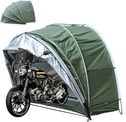 Bicycle tent forBike Storage Cover Tent Scooter Shelter， 2 in 1 Bicycle Covers Outdoor with 210D Oxford Fabric PU4000 Outdoor Storage Shed