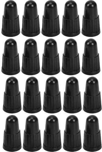 cyclingcolors 20x Bouchon de Valve Capuchon Plastique Presta Pneu vélo Moto Auto Voiture Quad Trottinette, Noir