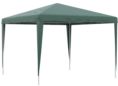 Gazebo 3x3 m - MONTAGGIO FACILE - da Giardino con Copertura Anti-UV 100%, Gazebo 3x3 Pieghevole Impermeabile e Portatile, Ideale Per Feste, Barbecue, Mercatini e Eventi – Struttura Acciaio, Verde