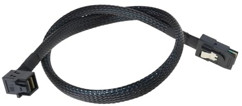 KAHDGSS Câble Interne SFF 8087 MiniSAS 8643 À Angle Droit pour Disques Durs Et Connexion Serveur avec Interfaces Coaxiales Câble MiniSAS Interne