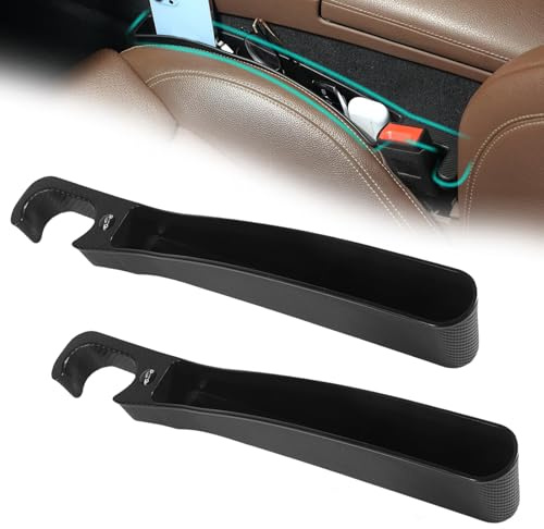 STFALI 2 stück Autositz Organizer, Autositz Lückenfüller, Auto Zubehör Innenraum, Auto Gadgets, Car Seat Gap Filler Storage, Aufbewahrungsbox Autositz Lücken