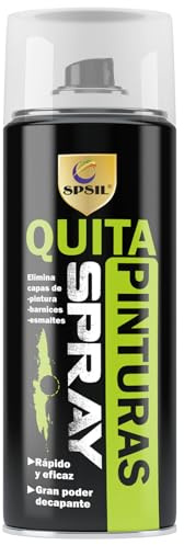 SPSIL Quitapintura en Spray 400ml - Elimina pintura de forma rápida - No Daña el Material Original - Fácil de Usar (400 Mililitros)