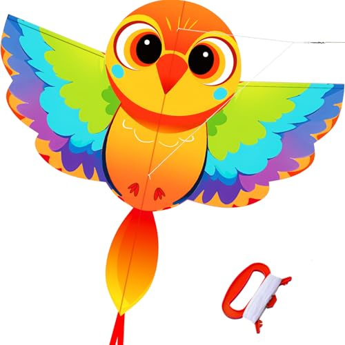 Touch the sky Cometa de Animal de Dibujos Animados para Adultos,Fácil de Volar,Diseño de Estructura Único,Excelentes Juegos al Aire Libre y Juguetes de Actividades,Adecuado para Principiantes.