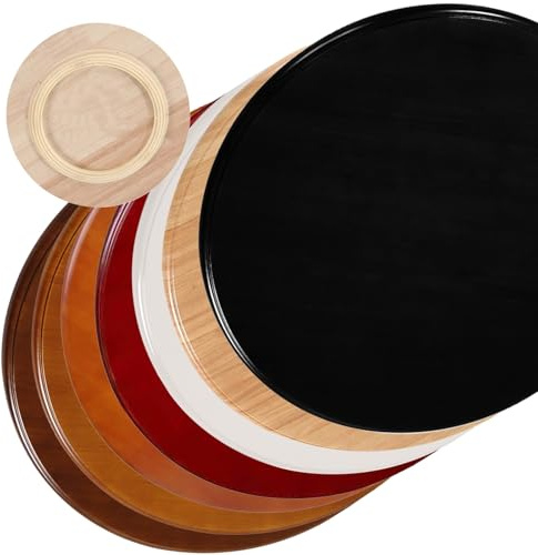 Rotating Disc Grazing Plate, Silent Swivel Base, Smooth Rotation Kitchen Turntable For Cheese Boards, Pantry, Fridge, Countertop(Tea color,70cm(28in))