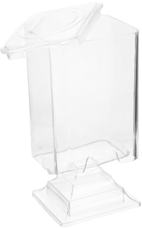 ULTECHNOVO Boîte de Rangement de Phare en Plastique Transparent, Design Compact et Élégant pour Lingettes Ongles et Cotons Démaquillants pour Salle de Bain et Voyage