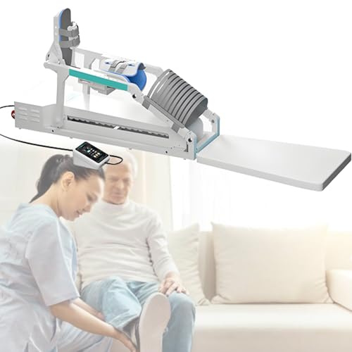 DOZPAL Knie-Rehabilitationstrainer, intelligenter, Verstellbarer Beinstrecker (0–140°), CPM-Gerät zur Beugung und Streckung, Rehabilitationstrainer für die unteren Extremitäten