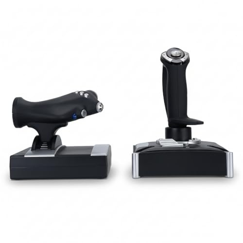 Jectse -2119Pro Flugsimulatorsteuerung, Flight Stick mit Vibration, Steuerung, für Computer/Laptop