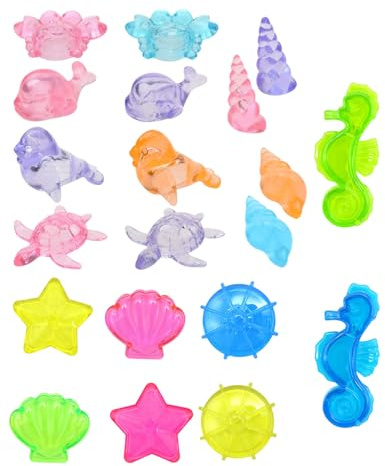 CATZUM 20 Stück Tauchdiamanten für Kinder, Edelsteine Tauchspielzeug Set, Pool Schwimmspielzeug für Schatzsuche & Tauchtraining, Seek & Splash Spiel (für Kinder ab 6 Jahren)