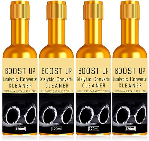 DNTHYRIN Catalytic Convertor Cleaner Petrol, Catalytic Converter Cleaner - Fuel System Treatment for Diesel & Petrol Engines, Emission Maintenance and Injector (4PCS)