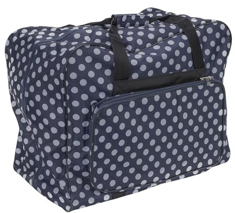 Unbekannt Nähmaschinen Tasche XL (blau/weiß gepunktet)