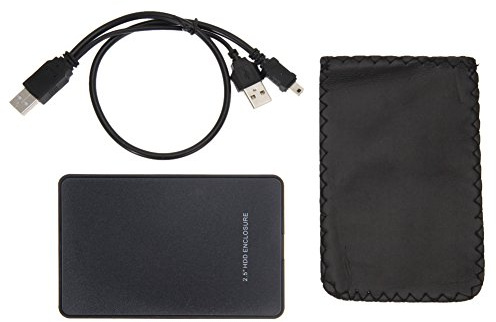 Demiawaking 2.5 USB 2.0 SATA Hard Disk Box Custodia Esterna per HDD Hard Drive (Nero)