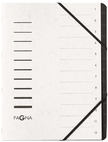 PAGNA 40059-08 Pagna Ord.Mappe 12tlg weiß