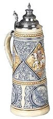 KING Chope de bière allemande roi salomon réplique de 1875 2 litres, Limitaet 2006