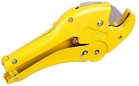 BE-TOOL - Tagliatubi in PVC, tagliatubi in plastica, per tagliare tubi in PVC e gas, colore: Giallo (SA-5501, 42 mm)