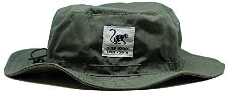 Sonnenhut mit flexiblem Visier für Herren/Damen (UPF 50+) - Boonie Hat - Surf Monkey®