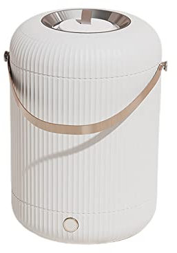 Lavatrice Portatile Centrifughe Piccoli Elettrodomestici per Calzini Piccolo Veicolo Domestico Semiautomatico1.5kg (Bianco,Nessun generatore di Luce Blu)